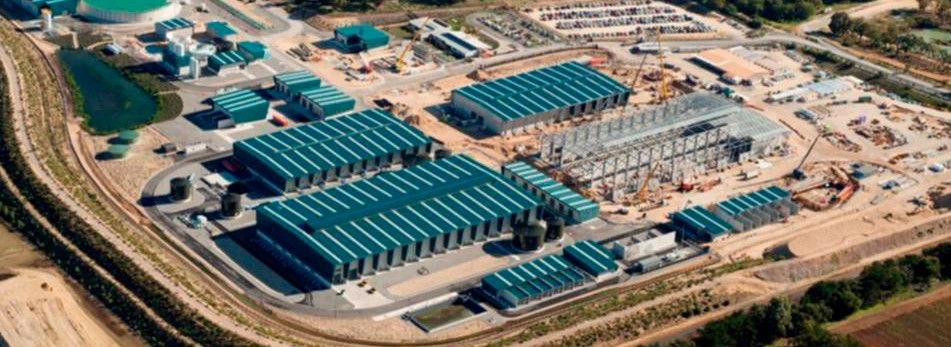 The Alkimos desalination plant near Perth, Western Australia — illustrative image of WA desalination infrastructure; the Esperance plant discussed in this story is still in early planning and has not been built.